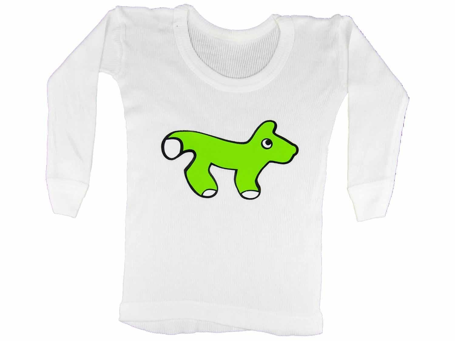 Baby Langarmshirt Feinripp Kalle Fux Longsleeve Shirt Tshirt Fuchs Grün 86 von Miniblings