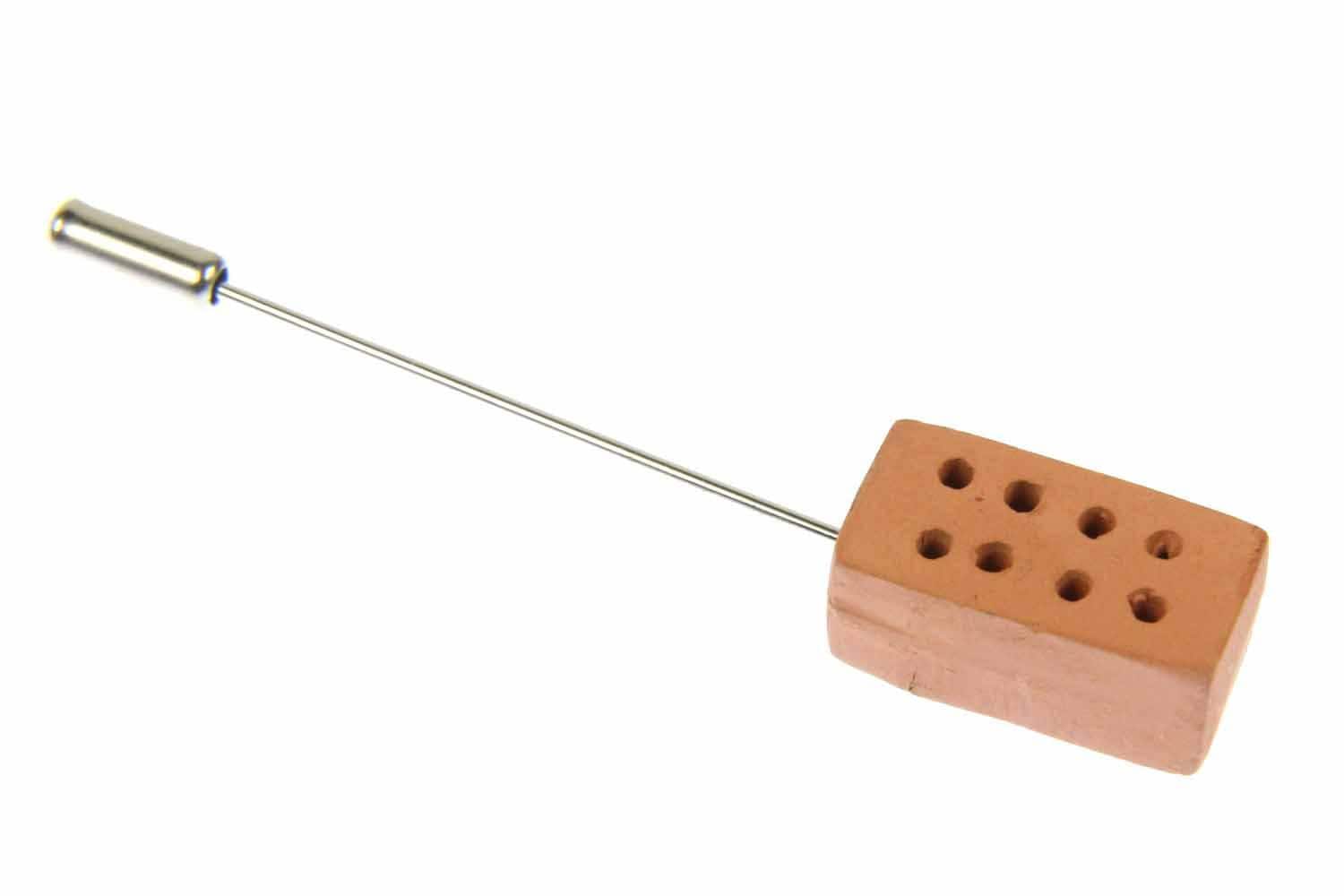 Backstein Krawattennadel Miniblings Anstecknadel Pin Anstecker Ziegelstein 2cm von Miniblings