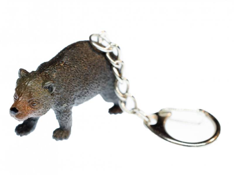 Bär Schlüsselanhänger Miniblings Anhänger Wald Braunbär Teddybär Dunkelbraun von Miniblings