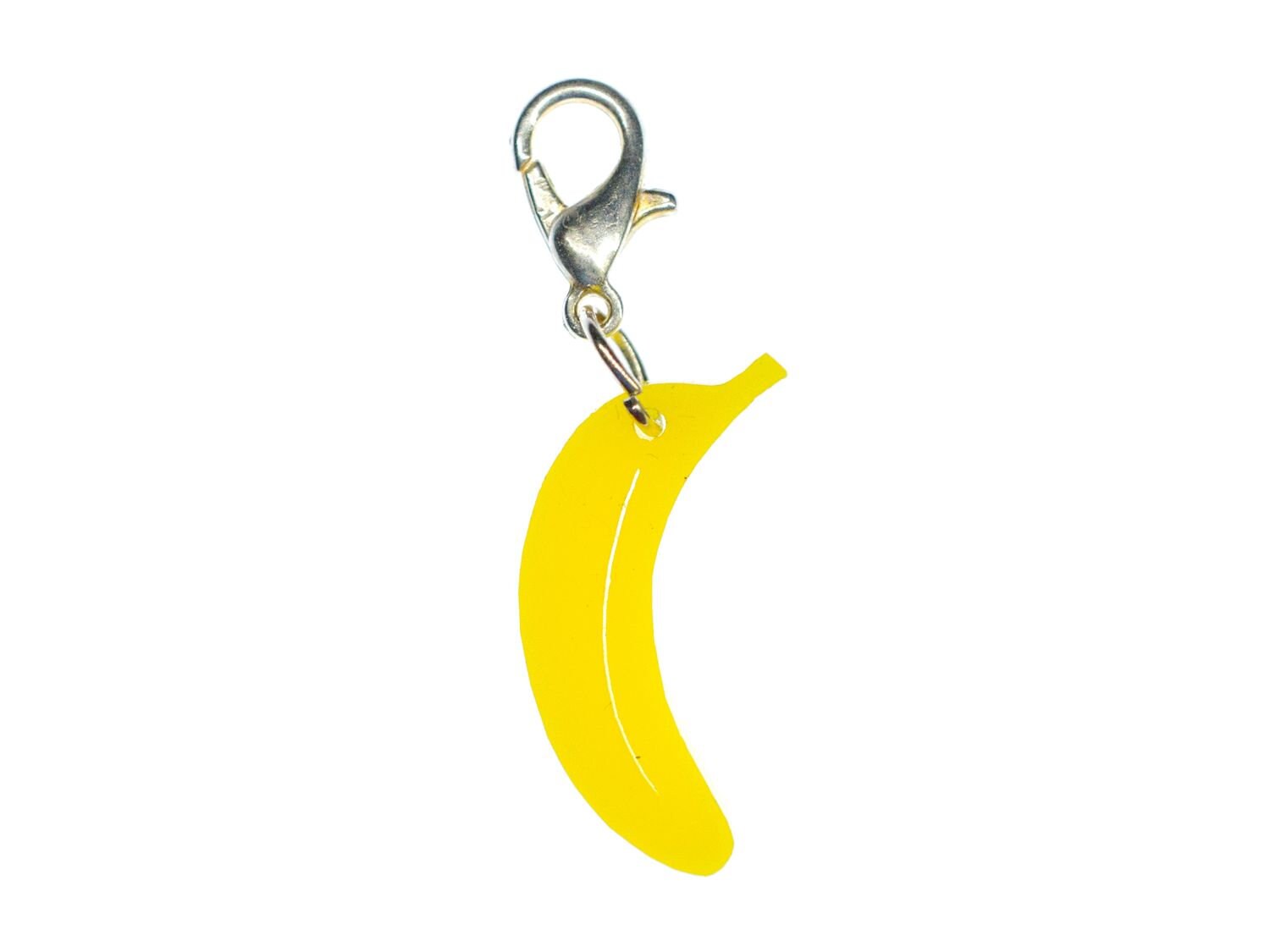 Banane Acrylglas Charm Bettelanhänger Miniblings Sommer Acryl Gelb von Miniblings