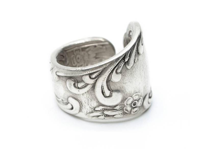 Besteckring Unikat Ring Aus Antikem Löffel Miniblings Herren Upcycling Lr5 von Miniblings