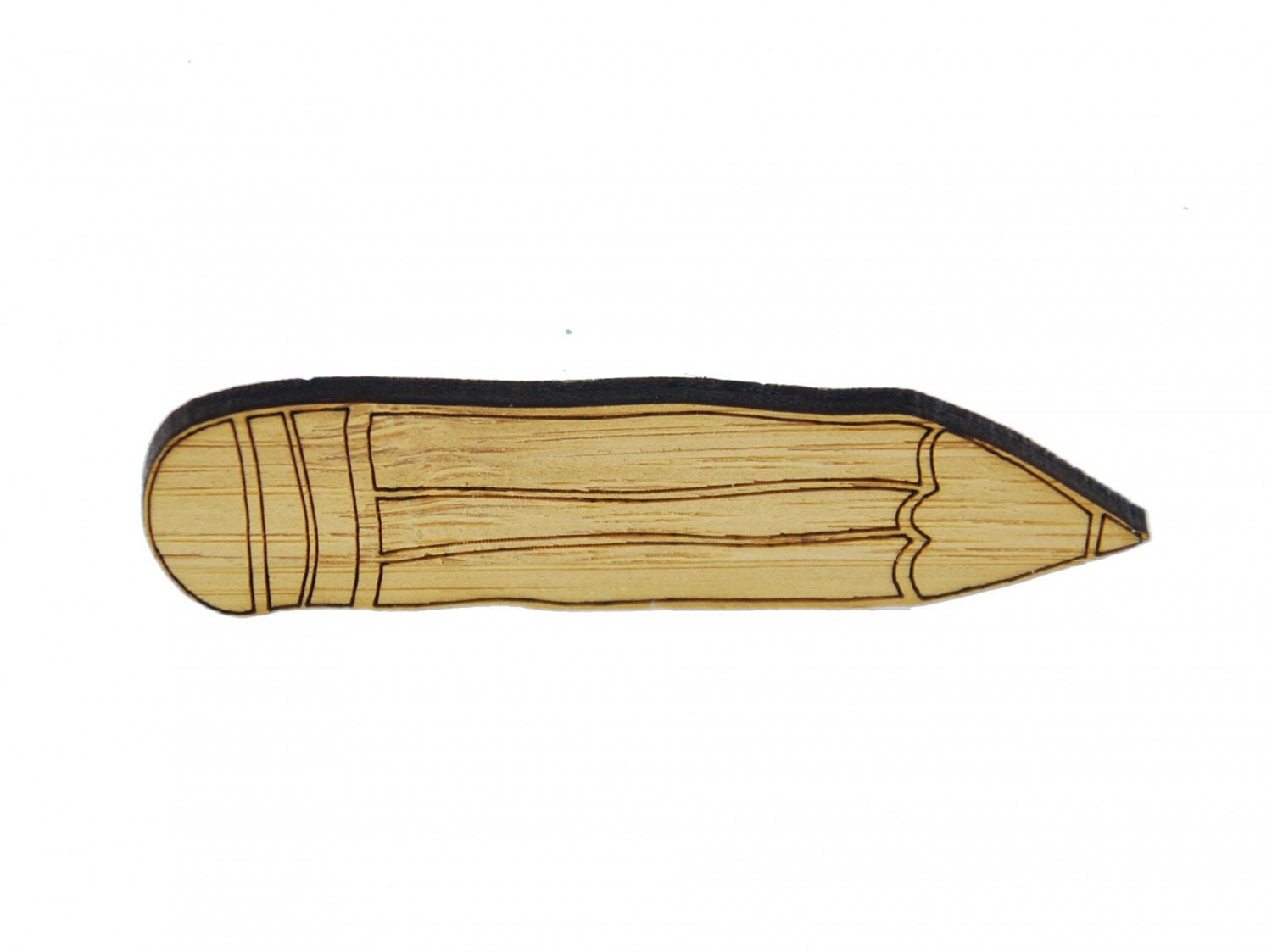 Bleistift Holz Brosche Anstecknadel Stift Karikatur Wood Bleistift Holz Brosche Anstecknadel Stift Karikatur Wood von Miniblings