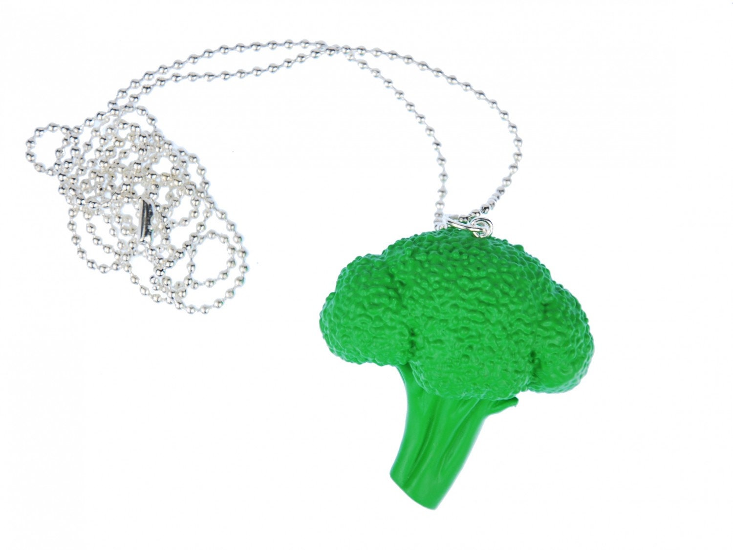 Brokkolikopf Kette Halskette Miniblings 80cm Brokkoli Gemüse Vegan Veggie von Miniblings