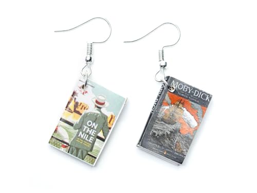 Buch Bücher Ohrringe Miniblings Hänger Hefte Leseratte AutoIn SchriftstellerIn Mix- Handmade Modeschmuck I Ohrhänger Ohrschmuck versilbert von Miniblings