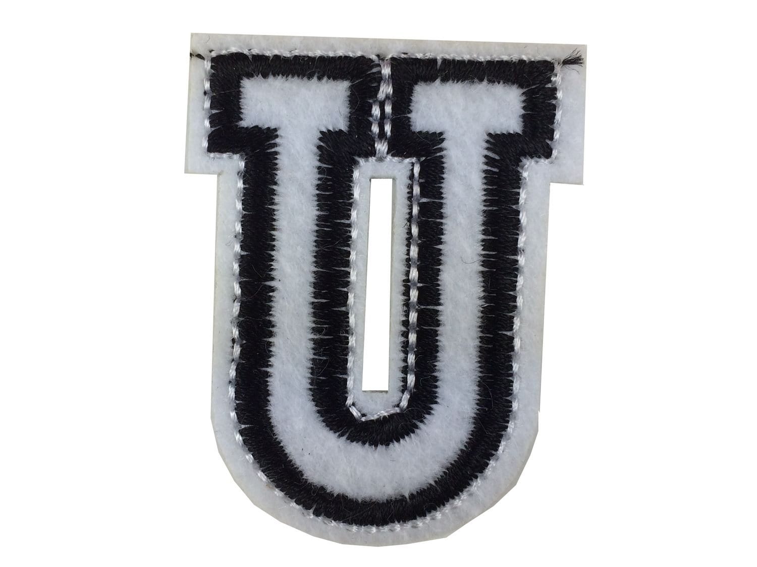 Buchstaben Initialen Alphabet Abc Bügelbild Patch Miniblings 4, 5cm Buchstabe U von Miniblings