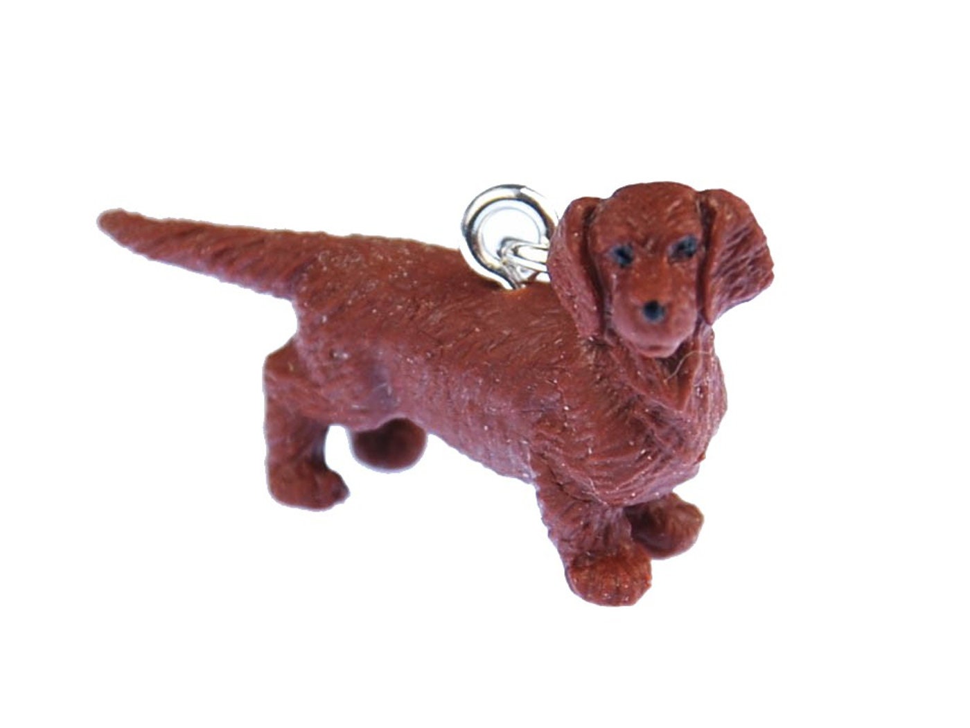 Dackel Gummi Charm Zipper Pull Anhänger Miniblings Hund Haustier Tier Dachshund von Miniblings