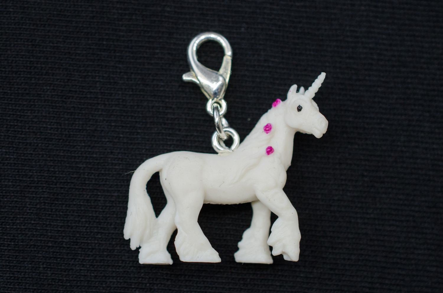 Einhorn Charm Anhänger Bettelarmband Miniblings Charms Unicorn Fantasy Weiß Rosa von Miniblings