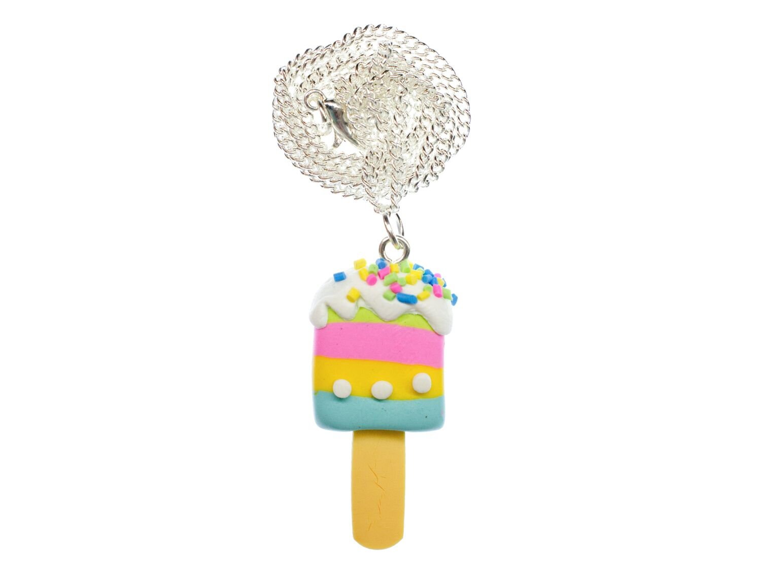 Eis Am Stiel Halskette Kette Miniblings 45cm Wassereis Stieleis Sommer Bunt von Miniblings