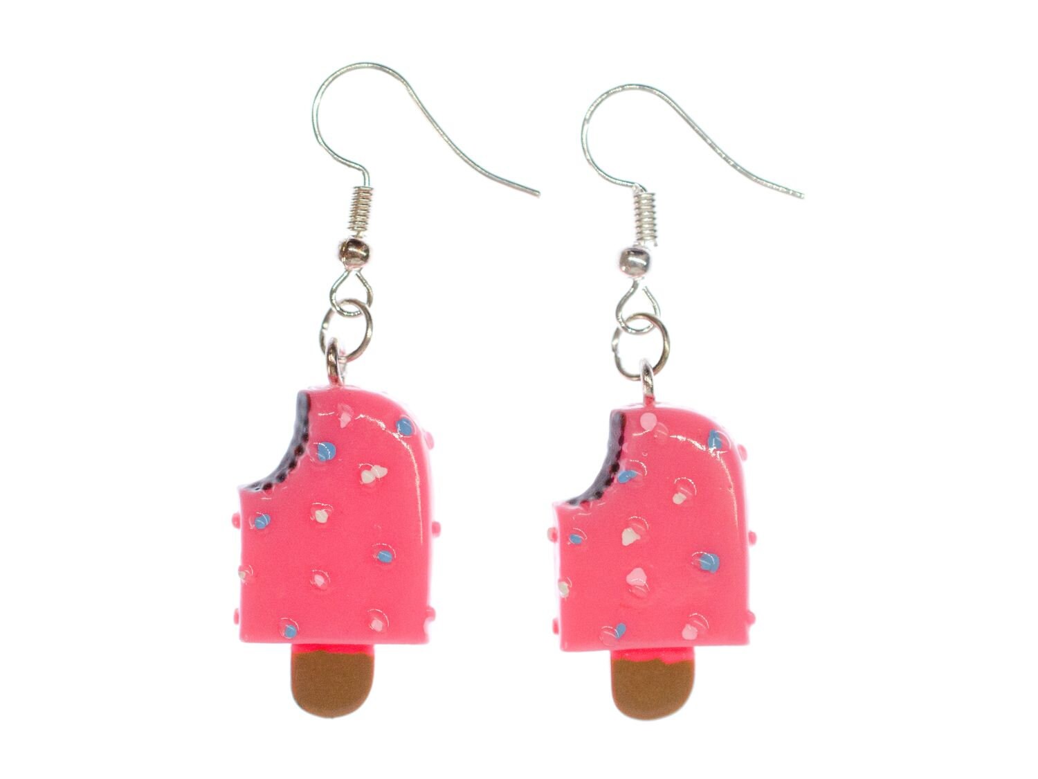 Eis Am Stiel Ohrringe Miniblings Hänger Eiscreme Sommer Bunte Streusel Pink Biss von Miniblings