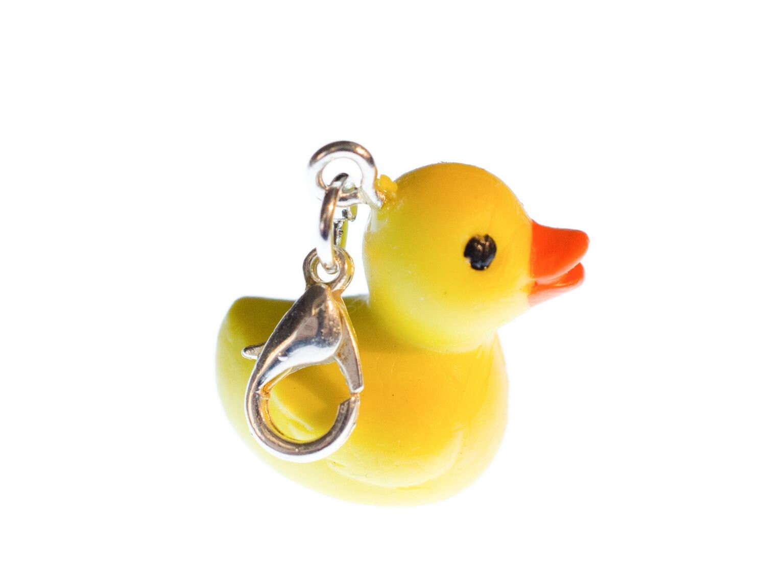 Ente Quietscheente Charm Zipper Pull Anhänger Miniblings Badeente Bad Entchen von Miniblings