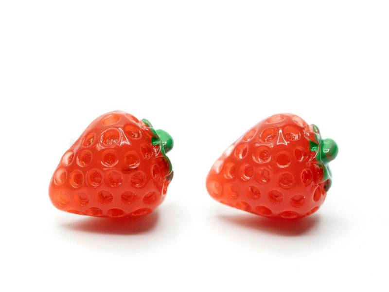 Erdbeeren Ohrstecker Miniblings Stecker Obst Sommer Garten Waldbeere Kinder Erdbeeren Ohrstecker Miniblings Stecker Obst Sommer Garten Waldbeere Kinder von Miniblings