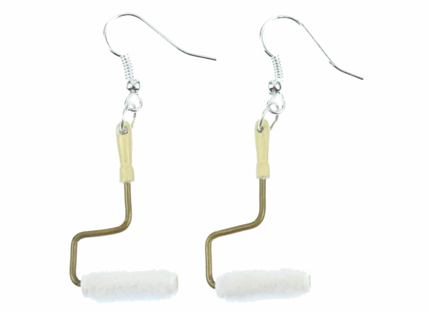 Farbrolle Ohrringe Miniblings Farbroller Malerrolle Maler Umzug Plüsch von Miniblings