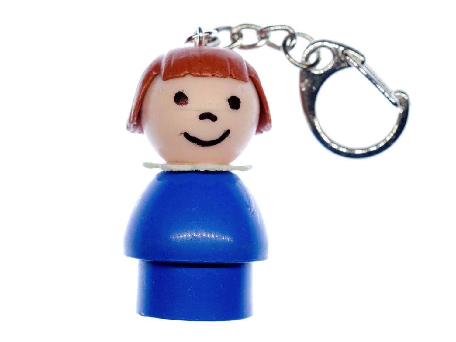 Fisher Price Little People Figur Schlüsselanhänger Mädchen Blau Lange Haare von Miniblings