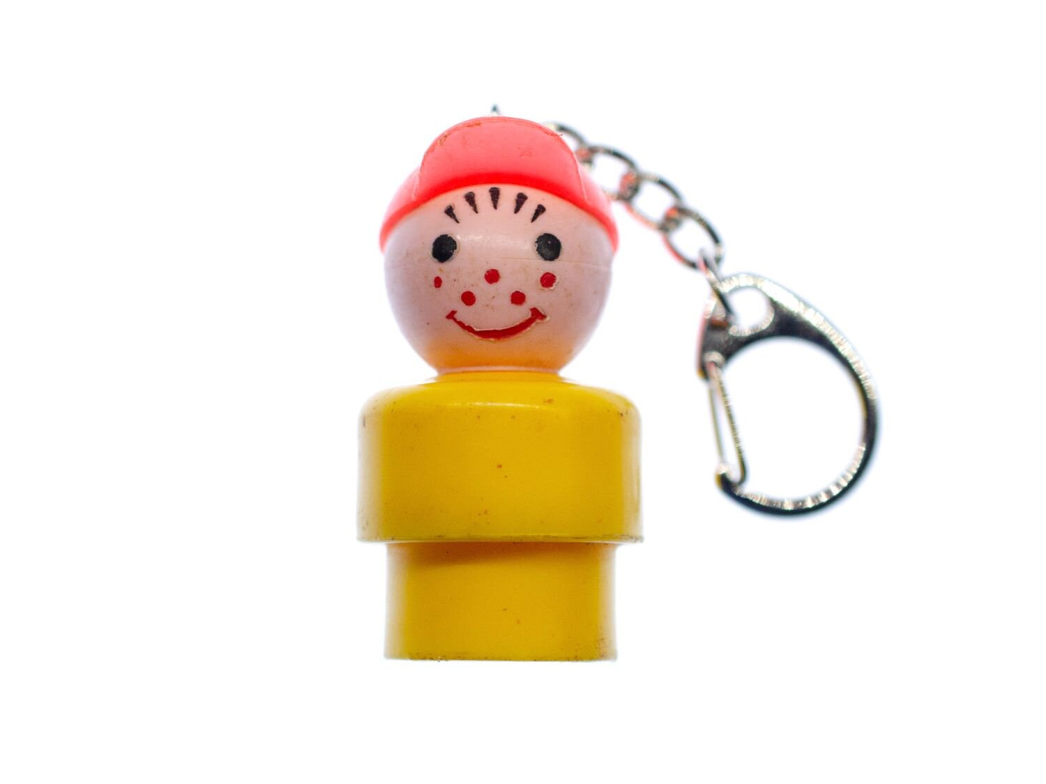 Fisher Price Little People Figur Vintage Schlüsselanhänger 80Er Gelb Kind Junge von Miniblings