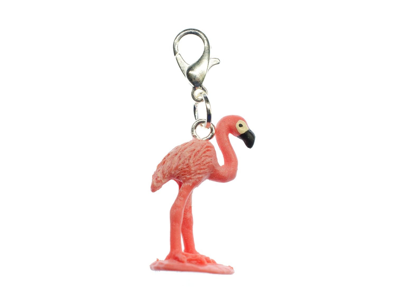 Flamingo Charm Anhänger Miniblings Bettelarmband Sommer Party Vogel Rosa Gummi von Miniblings