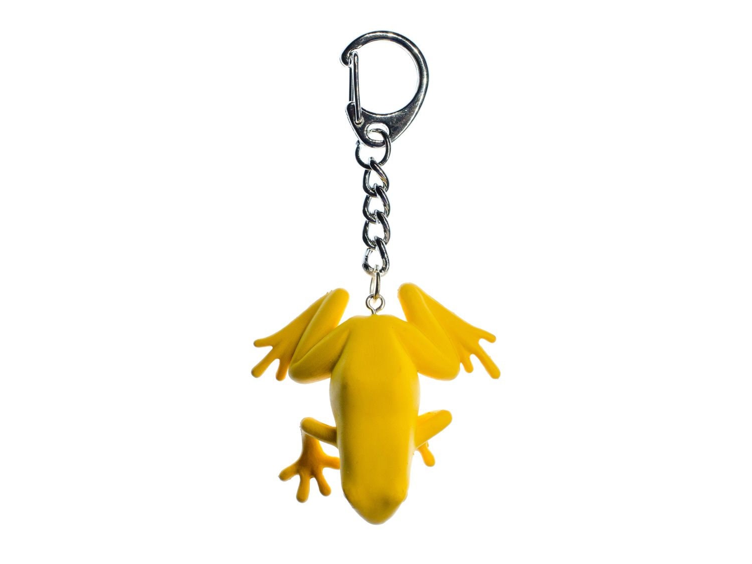 Frosch Schlüsselanhänger Schrecklicher Pfeilgiftfrosch Miniblings Anhänger 50mm Gummi Gelb von Miniblings