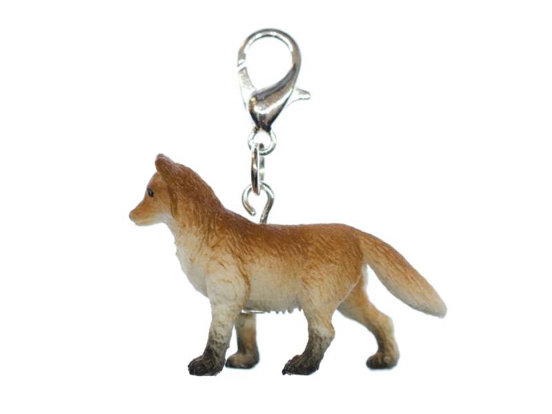 Fuchs Charm Anhänger Bettelarmband Miniblings Wald Tier Rotfuchs Raubtier Gummi von Miniblings