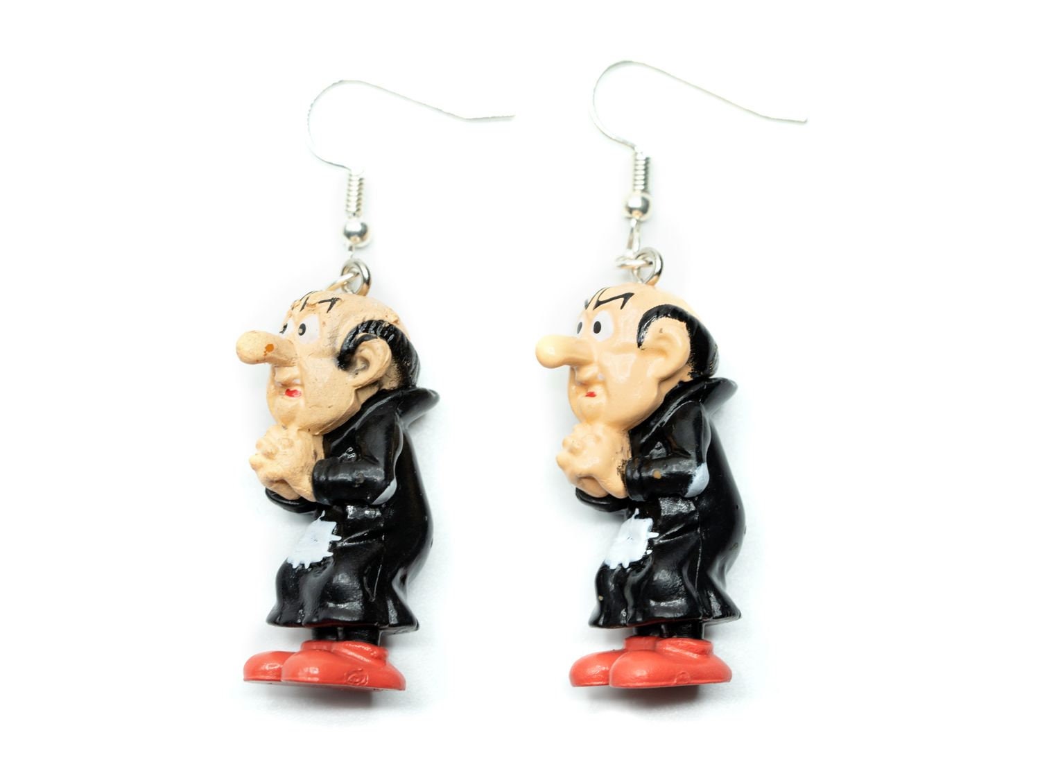 Gargamel Ohrringe Miniblings Hänger Schlümpfe Schlumpf Kinder Serie Bösewicht von Miniblings