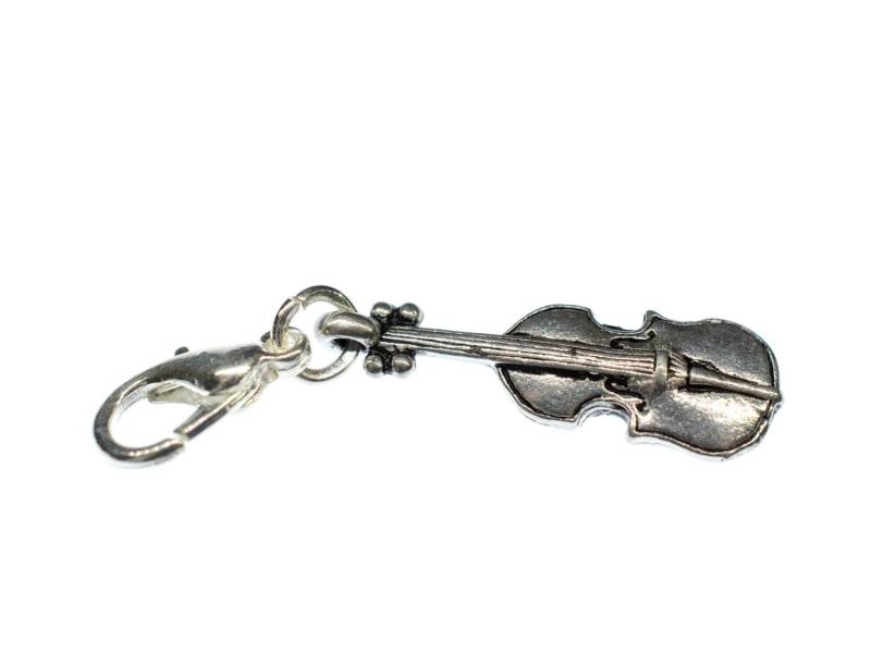 Geige Violine Charm Zipper Pull Anhänger Bettelanhänger Miniblings 22mm Silber von Miniblings