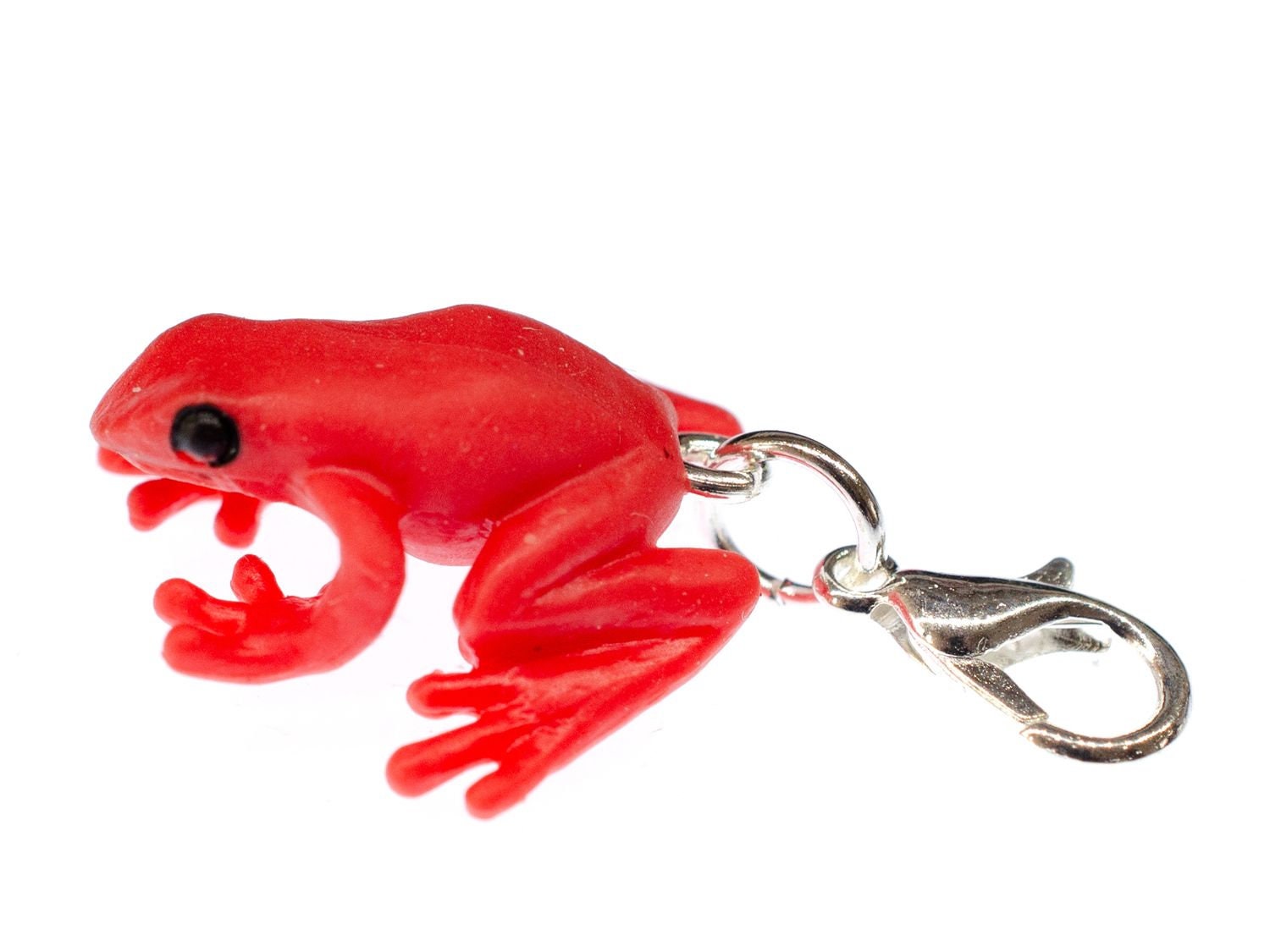 Giftfrosch Frosch Charm Zipper Pull Anhänger Kinderschmuck Miniblings Amphibie Rot von Miniblings