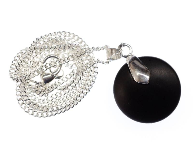 Go Spielstein Kette 80cm Miniblings Anhänger Schach China Stein Strategie Schwarz von Miniblings