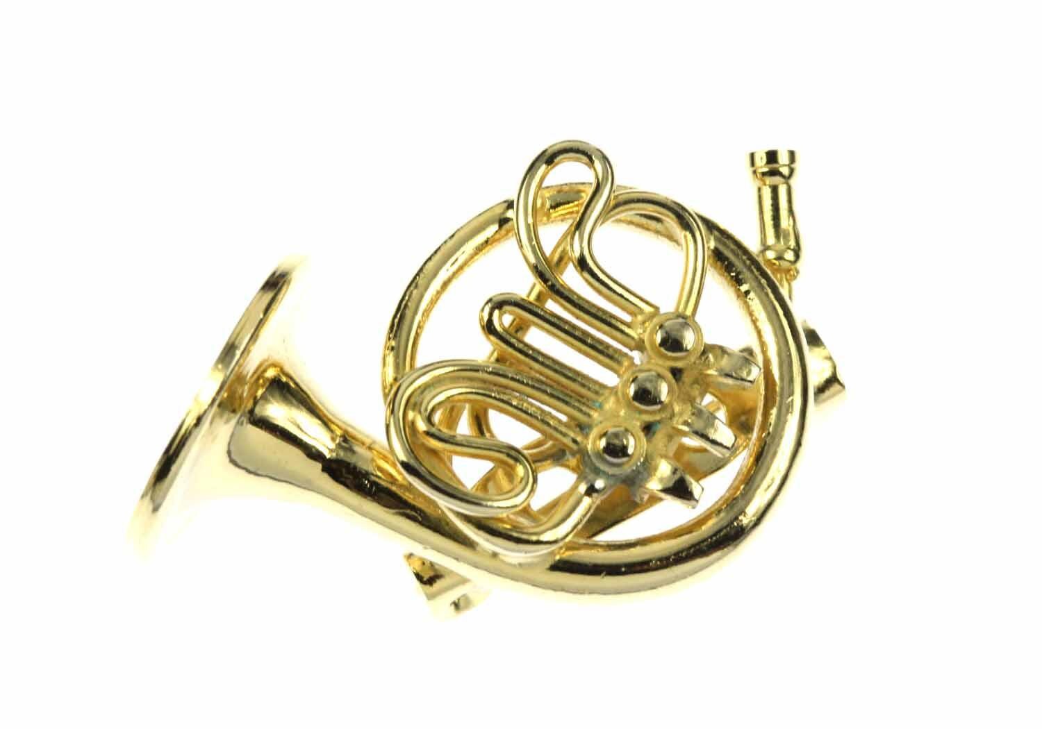 Horn Brosche Hornbrosche Miniblings Pin Anstecker Anstecknadel Hornist + Box von Miniblings