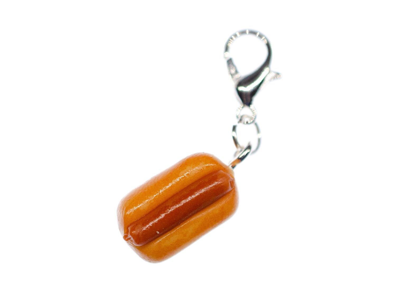 Hot Dog Charm Anhänger Bettelarmband Miniblings Essen Sandwich Fast Food von Miniblings