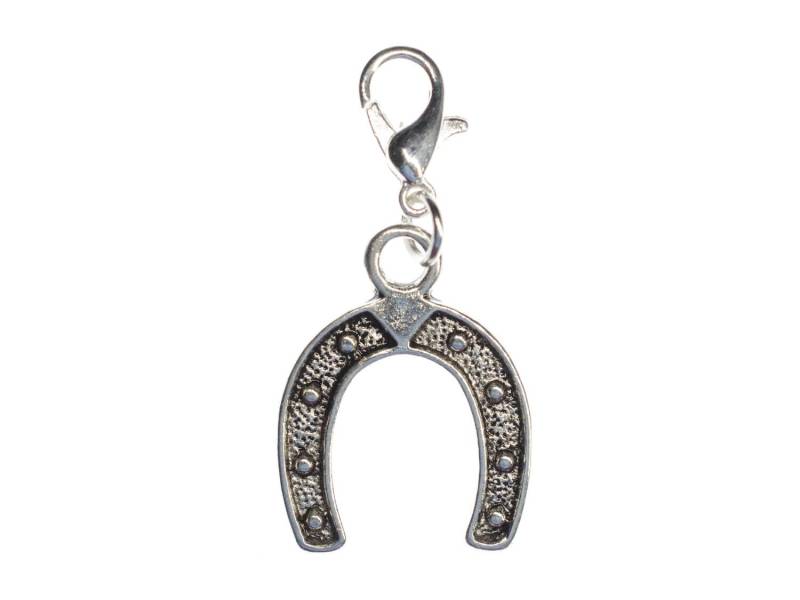 Hufeisen Charm Anhänger Bettelarmband Miniblings Pferd Hufe Silber von Miniblings