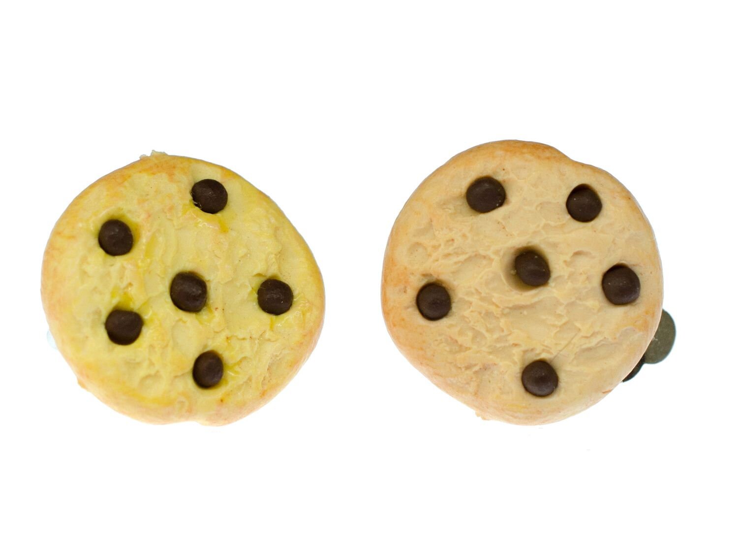 Keks Chocolate Chips Ohrclips Clips Weihnachten Cookie Plätzchen Handarbeit 12mm von Miniblings