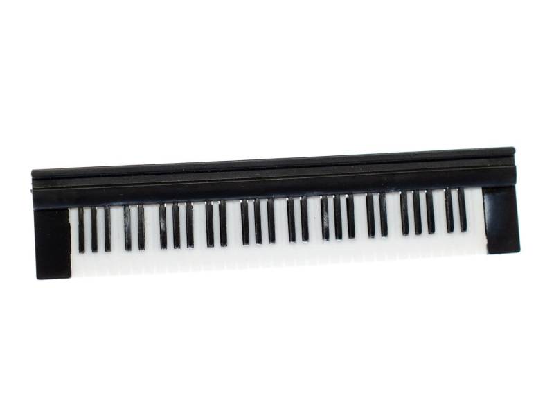 Keyboard Brosche Pin Miniblings Anstecknadel Klaviertastatur 8cm Schwarz von Miniblings