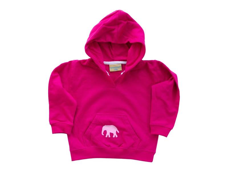 Kinder Hoodie Miniblings Kinderpulli Pullover Pulli Kind 3 - 4 Jahre Pink Elefant von Miniblings