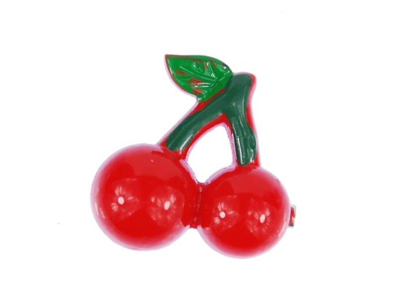 Kirsche Brosche Kirschbrosche Pin Miniblings Anstecker Button Cherry Rockabilly von Miniblings