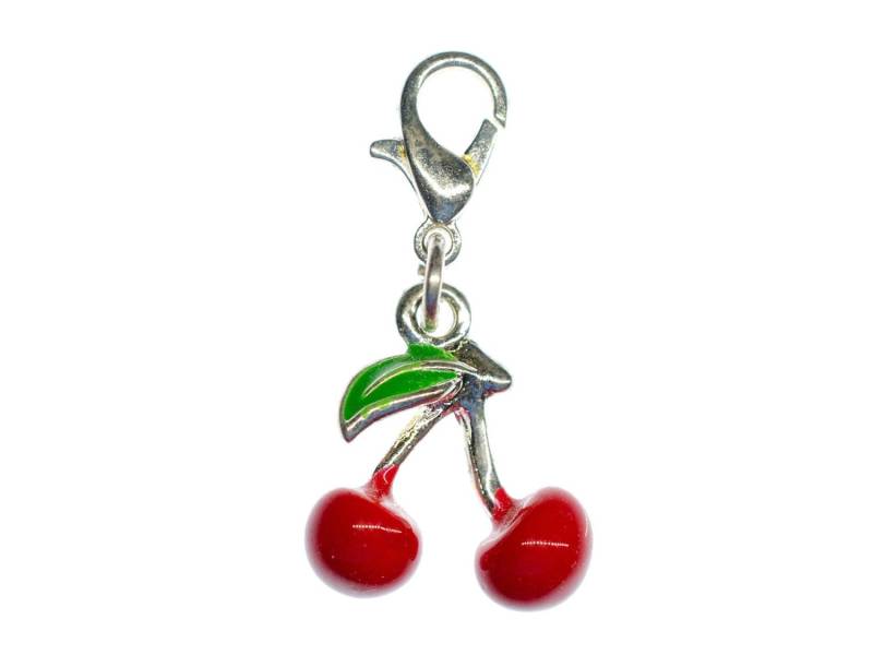 Kirschen Kirsche Obst Charm Zipper Pull Anhänger Miniblings Emailliert 3D von Miniblings