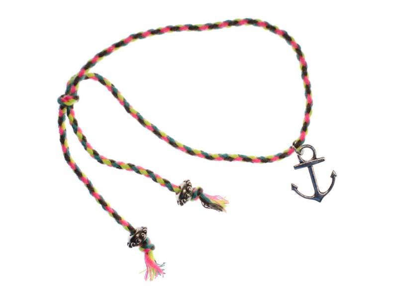 Kordel Armband Miniblings Band Anker Armschmuck Kordelarmband Bunt Dünn Gelb Kordel Armband Miniblings Band Anker Armschmuck Kordelarmband Bunt Dünn Gelb von Miniblings
