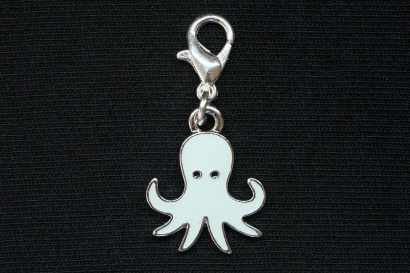 Krake Charm Miniblings Anhänger Oktopus Tintenfisch Ozean Emailliert Türkis von Miniblings