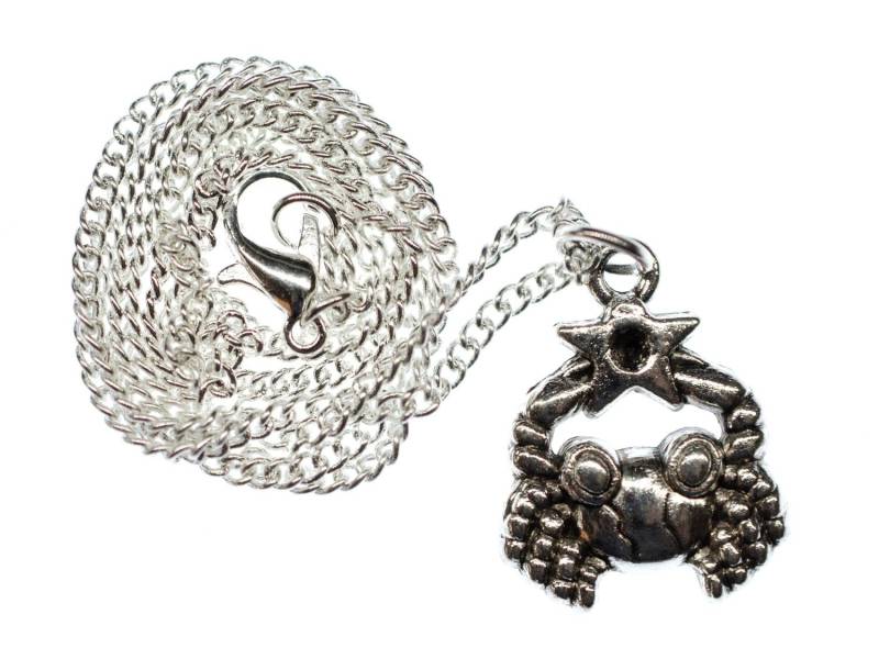 Krebs Kette Halskette Miniblings 45cm Sternzeichen Sternbild Horoskop Stern von Miniblings
