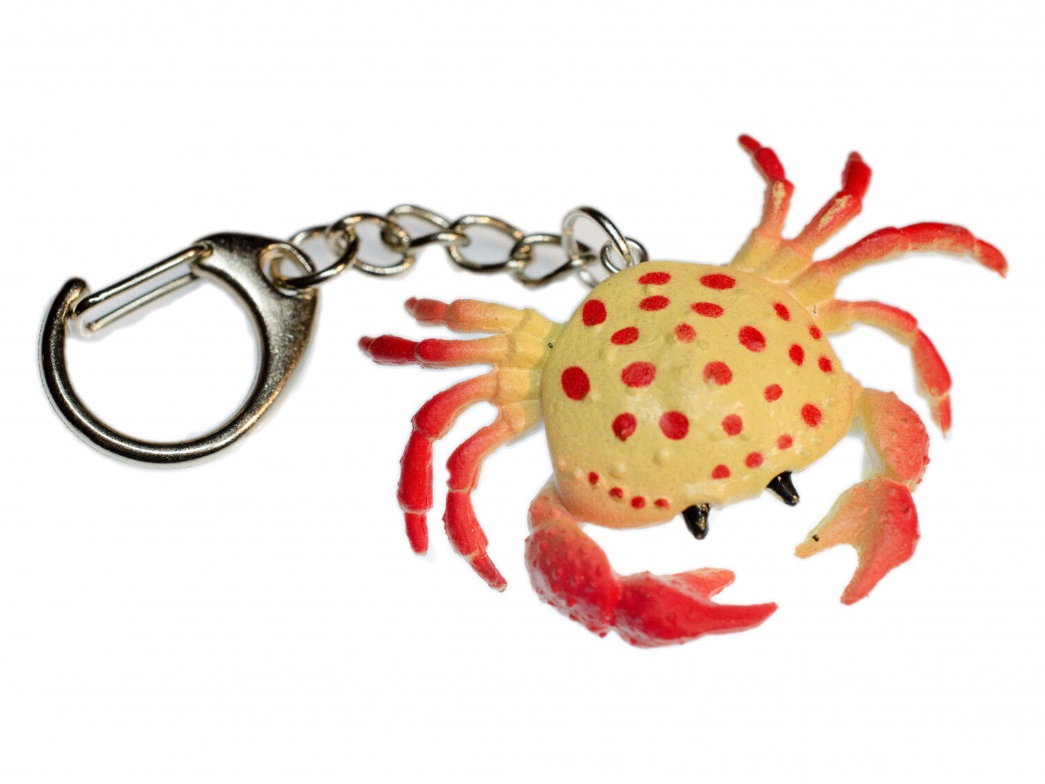 Krebs Schlüsselanhänger Miniblings Anhänger Ozean Schalentier Krabbe Gelb Rot von Miniblings