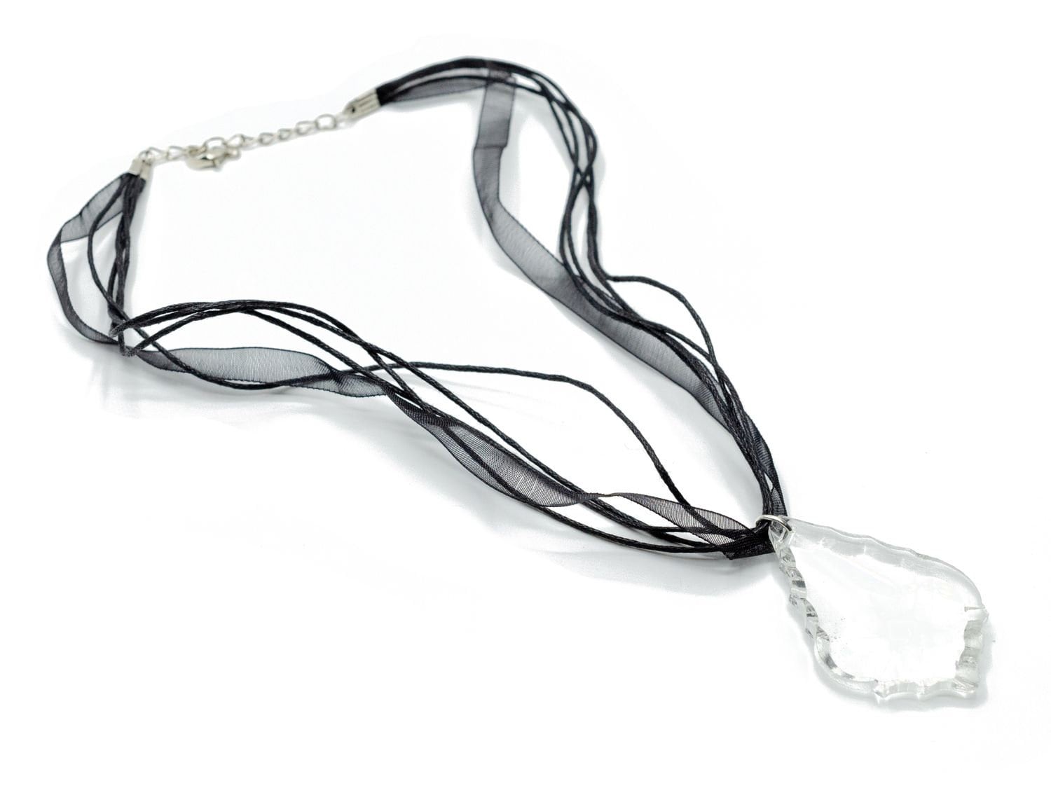 Kristall Kette Halskette Unikat Antiker Lüsterbehang Kronleuchter Upcycling von Miniblings