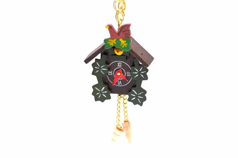 Kuckucksuhr Bling Uhr Kette Halskette Miniblings 80cm Schwarzwald Holz von Miniblings