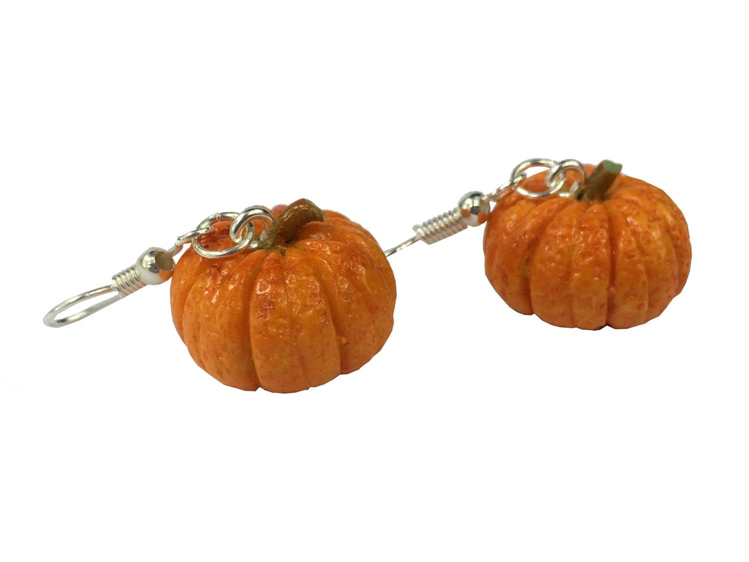 Kürbis Ohrringe Miniblings Hänger Halloween Pumpkin Gemüse Herbst Grusel von Miniblings