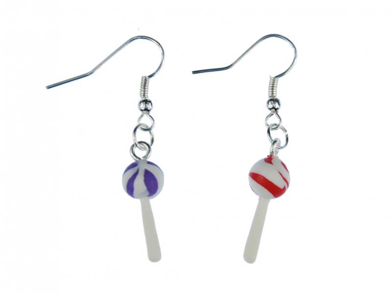 Lutscher Bonbon Ohrringe Miniblings Hänger Süßigkeit Lolli Bunt Kinder Mädchen von Miniblings