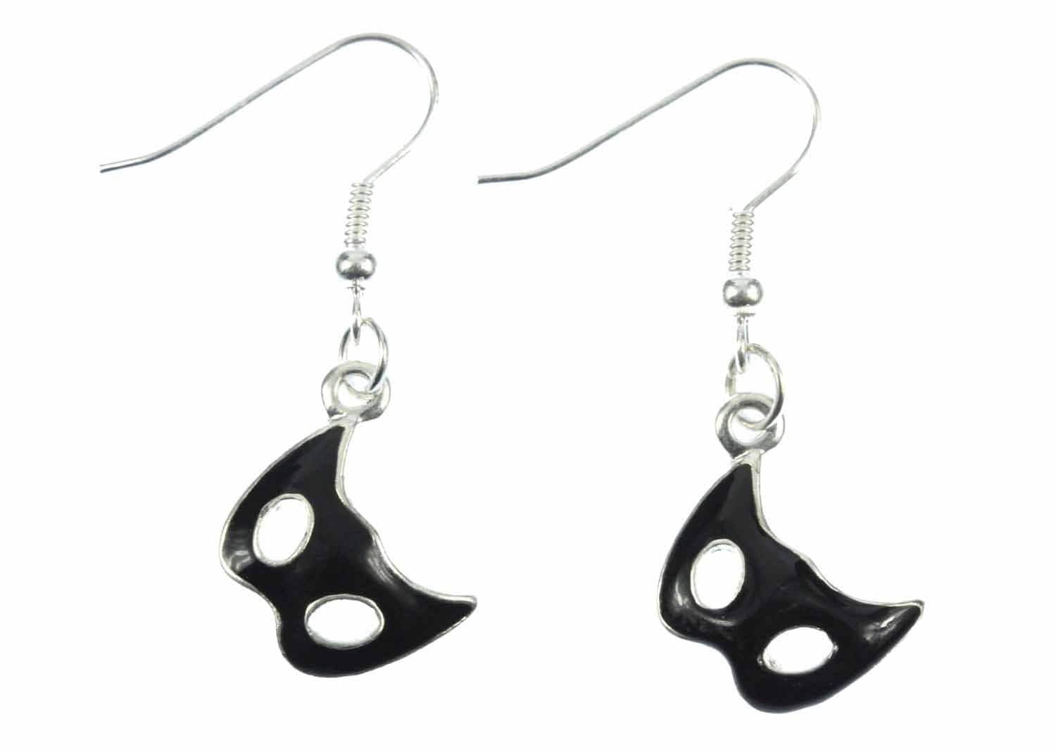 Maske Ohrringe Miniblings Hänger Masken Maskenball Theater Oper Kostüm Schwz von Miniblings