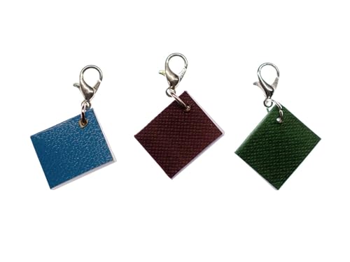 Miniblings 3er Set Buch Bücher Charm Charms Lesen bunt - Handmade Modeschmuck I Kettenanhänger versilbert - Bettelanhänger Bettelarmband - Anhänger für Armband von Miniblings