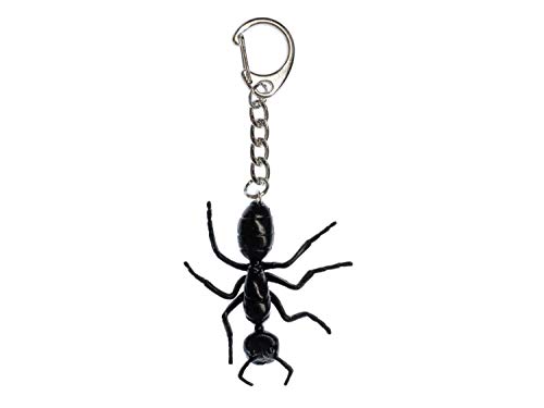 Miniblings Ameise Schlüsselanhänger Ants Halloween Insekt schwarz - Handmade Modeschmuck I I Anhänger Schlüsselring Schlüsselband Keyring von Miniblings