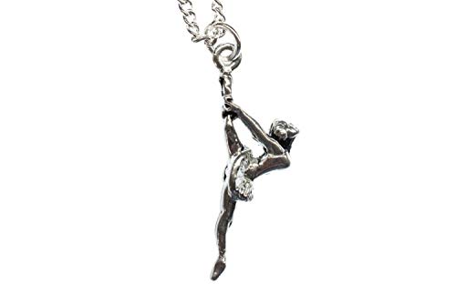 Miniblings Ballerina Balletttänzerin Kette Halskette 45cm Ballett Tänzerin - Handmade Modeschmuck - Gliederkette versilbert von Miniblings