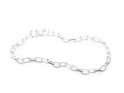 Miniblings Basisarmband für Charm Armband versilbert Bettelarmband Sammelarmband NEU - Modeschmuck Handmade - Damen Mädchen Bettelarmband von Miniblings