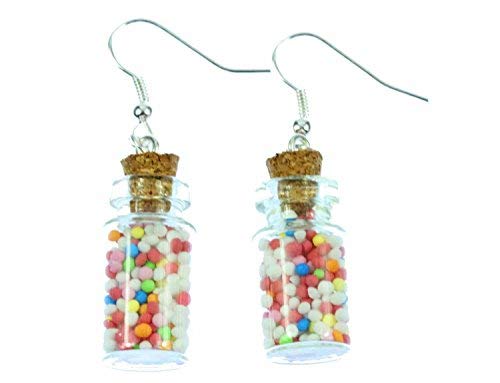 Bunte Perlen Vorratsglas Ohrringe Miniblings Zuckerperlen Bonbonglas Bonboniere von Miniblings