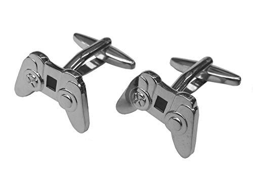 Miniblings Controller Spielekonsole Gaming Manschettenknöpfe - Handmade I Manschettenknopf Cufflinks Hemdknöpfe I schöne Holzbox inklusive - Controller Spielekonsole Gaming von Miniblings