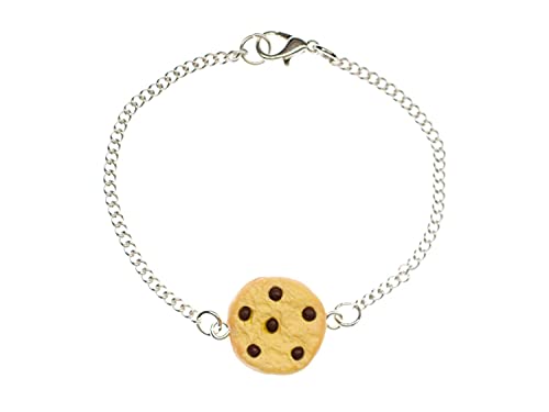 Miniblings Cookie Armband Keks Schokostückchen Schokolade Chocolate Chips 19cm - Modeschmuck handmade - Damen Mädchen Bettelarmband von Miniblings