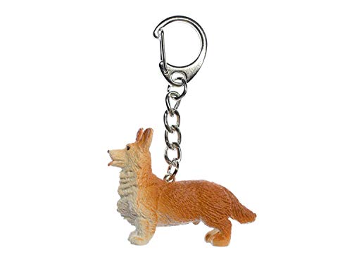 Miniblings Corgi Hund Schlüsselanhänger Welsh Corgy Pembroke Hund - Handmade Modeschmuck I I Anhänger Schlüsselring Schlüsselband Keyring von Miniblings